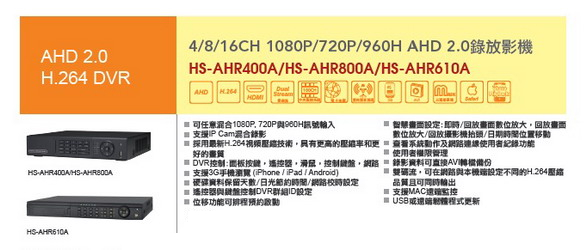 AHD智慧攝影機-HISHARP昇銳